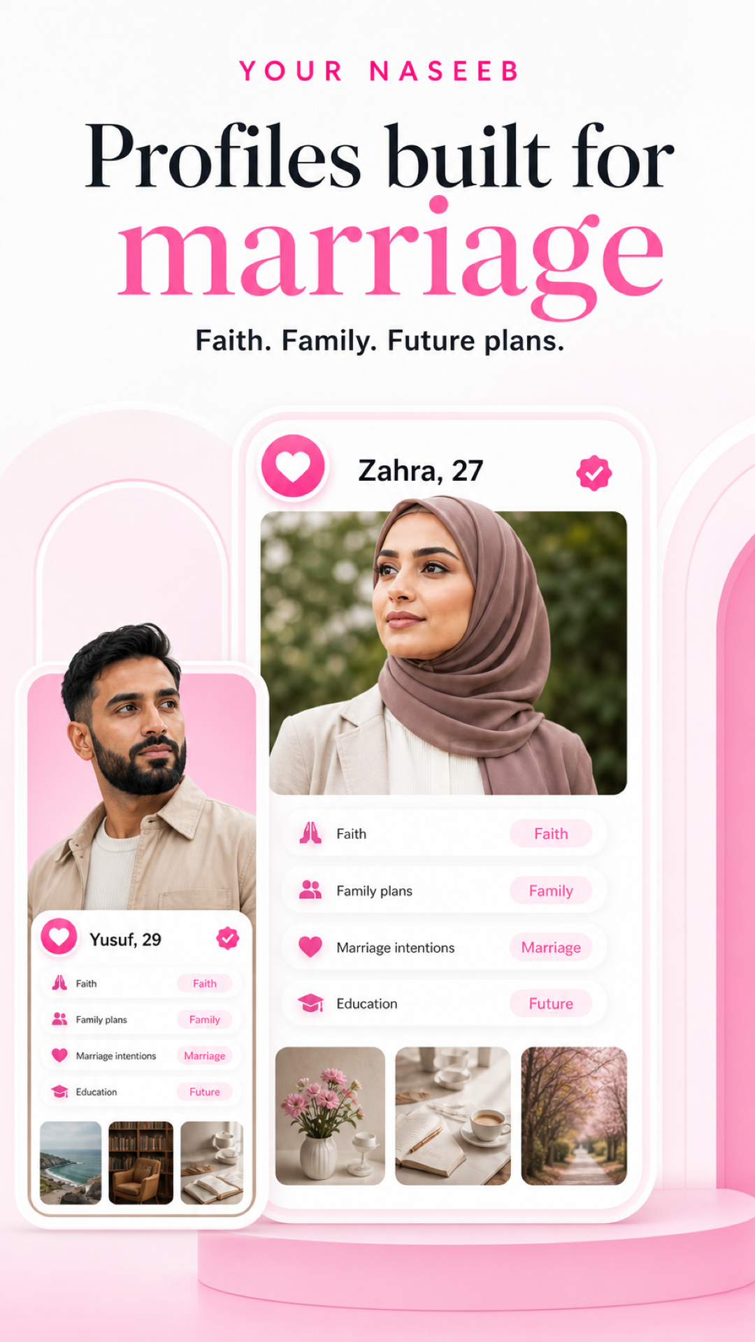 Profiles with real depth app preview